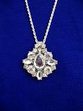 Pendant - Glass Crystal Locket 